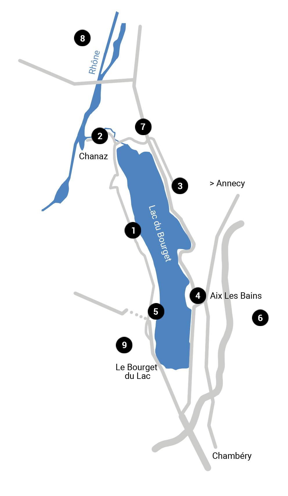 Carte du lac